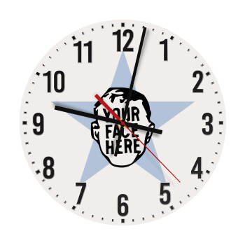 The office star CUSTOM, Ρολόι τοίχου ξύλινο (30cm)