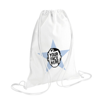 The office star CUSTOM, Backpack pouch GYMBAG white (28x40cm)