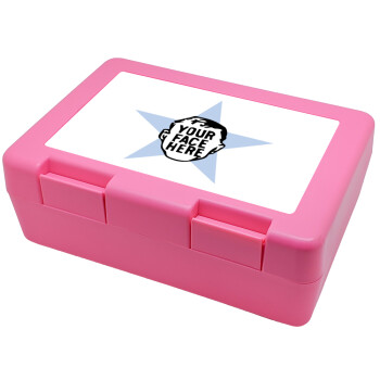 The office star CUSTOM, Children's cookie container PINK 185x128x65mm (BPA free plastic)