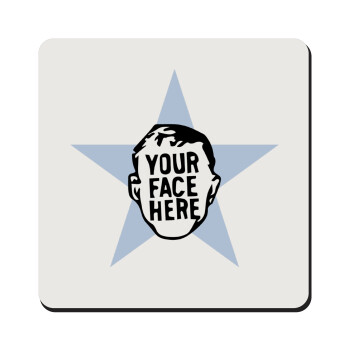 The office star CUSTOM, Τετράγωνο μαγνητάκι ξύλινο 9x9cm