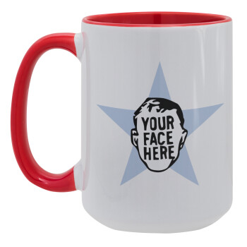 The office star CUSTOM, Κούπα Mega 15oz, κεραμική Κόκκινη, 450ml