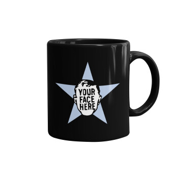 The office star CUSTOM, Mug black, ceramic, 330ml