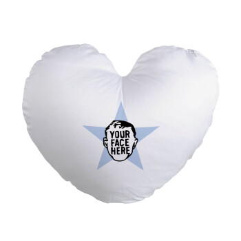 The office star CUSTOM, Μαξιλάρι καναπέ καρδιά 40x40cm περιέχεται το  γέμισμα