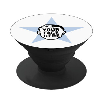 The office star CUSTOM, Phone Holders Stand  Black Hand-held Mobile Phone Holder