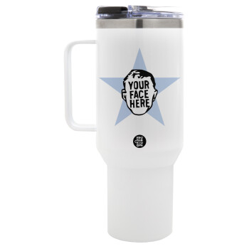 The office star CUSTOM, Mega Stainless steel Tumbler with lid, double wall 1,2L
