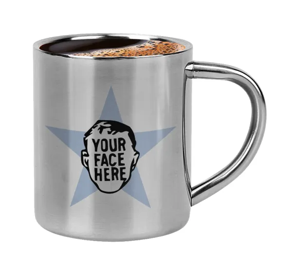 The office star CUSTOM — Double-wall metal cup for espresso (220ml)