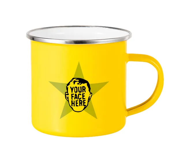 The office star CUSTOM — Yellow Enamel Metallic Cup 360ml