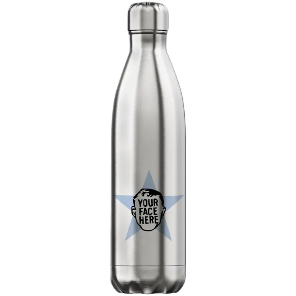 The office star CUSTOM — Inox (Stainless steel) hot metal mug, double wall, 750ml