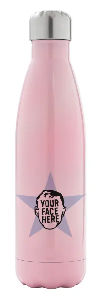 The office star CUSTOM — Metal mug thermos Pink Iridiscent (Stainless steel), double wall, 500ml