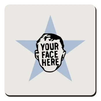 The office star CUSTOM, Τετράγωνο μαγνητάκι ξύλινο 9x9cm