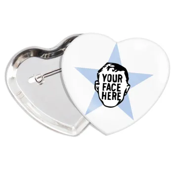 The office star CUSTOM, Κονκάρδα παραμάνα καρδιά (57x52mm)