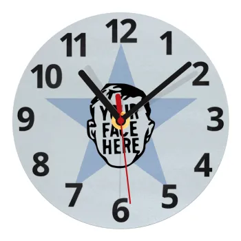 The office star CUSTOM, Ρολόι τοίχου γυάλινο (20cm)