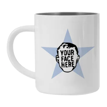 The office star CUSTOM, Mug Stainless steel double wall 300ml