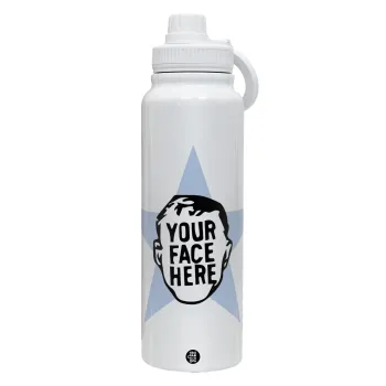 The office star CUSTOM, Θερμός 1L Ανοξείδωτο με Βάση Κινητού & Διπλά Τοιχώματα