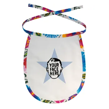 The office star CUSTOM, Σαλιάρα μωρού αλέκιαστη με κορδόνι Χρωματιστή