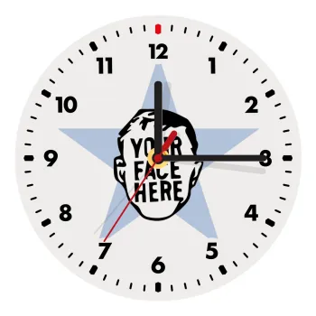 The office star CUSTOM, Wooden wall clock (20cm)