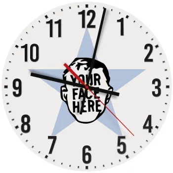 The office star CUSTOM, Ρολόι τοίχου ξύλινο (30cm)