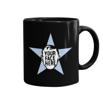 The office star CUSTOM, Mug black, ceramic, 330ml