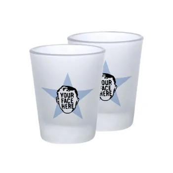 The office star CUSTOM, Σφηνοπότηρα γυάλινα 45ml του πάγου (2 τεμάχια)