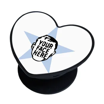 The office star CUSTOM, Phone Holders Stand  καρδιά Μαύρο Βάση Στήριξης Κινητού στο Χέρι