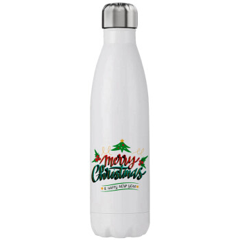 Merry Christmas green, Stainless steel, double-walled, 750ml