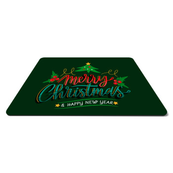 Merry Christmas green, Mousepad ορθογώνιο 27x19cm