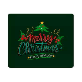 Merry Christmas green, Mousepad ορθογώνιο 23x19cm