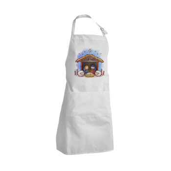 Nativity Jesus, Adult Chef Apron (with sliders and 2 pockets)