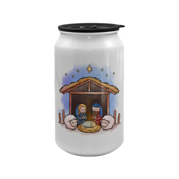 Η γέννηση του Ιησού, Κούπα ταξιδιού μεταλλική με καπάκι (tin-can) 500ml