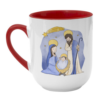 Nativity Jesus watercolor, Κούπα κεραμική tapered 260ml