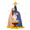 Η γέννηση του Ιησού Joseph and Mary