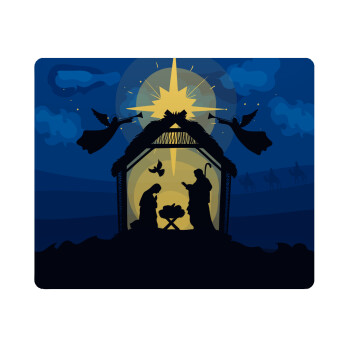Nativity Jesus manger, Mousepad rect 23x19cm