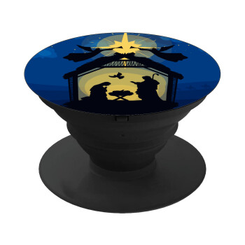 Nativity Jesus manger, Phone Holders Stand  Black Hand-held Mobile Phone Holder