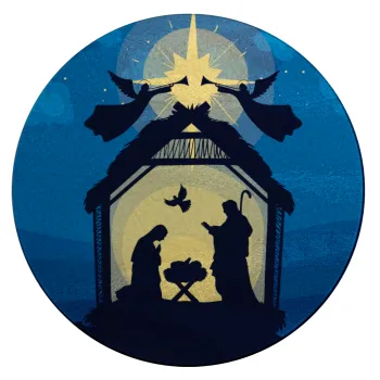 Η γέννηση του Ιησού φάτνη, Επιφάνεια κοπής γυάλινη στρογγυλή (30cm)