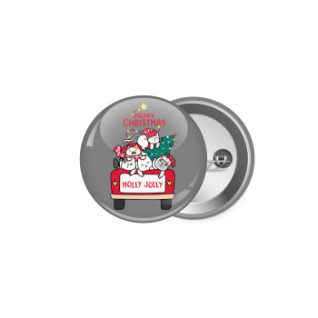 Merry Christmas cats in car, Κονκάρδα παραμάνα 5.9cm