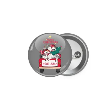 Merry Christmas cats in car, Κονκάρδα παραμάνα 5cm