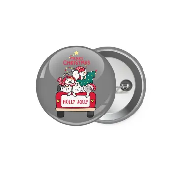Merry Christmas cats in car, Κονκάρδα παραμάνα 5.9cm