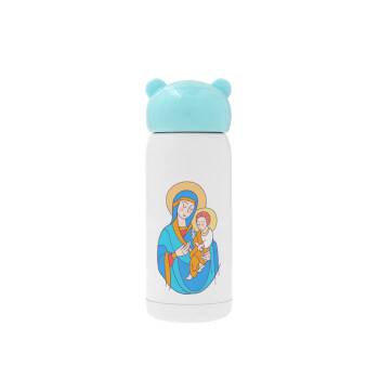 Mary, mother of Jesus, Γαλάζιο ανοξείδωτο παγούρι θερμό (Stainless steel), 320ml