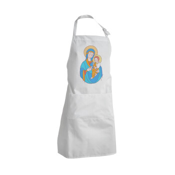 Mary, mother of Jesus, Adult Chef Apron (with sliders and 2 pockets)