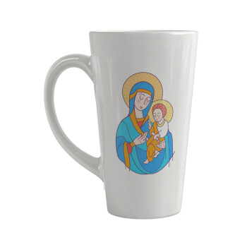 Mary, mother of Jesus, Κούπα κωνική Latte Μεγάλη, κεραμική, 450ml