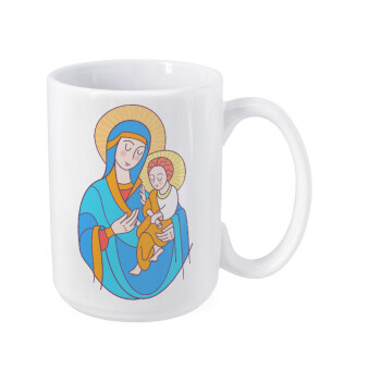 Mary, mother of Jesus, Κούπα Mega, κεραμική, 450ml
