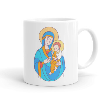 Mary, mother of Jesus, Ceramic coffee mug, 330ml (1pcs)