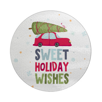 Sweet holiday wishes, Επιφάνεια κοπής γυάλινη στρογγυλή (30cm)