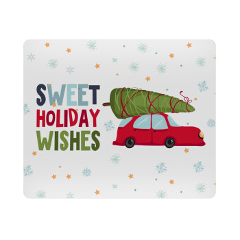 Sweet holiday wishes, Mousepad ορθογώνιο 23x19cm