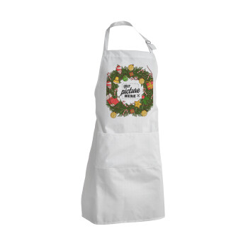 PHOTO Christmas twitch, Adult Chef Apron (with sliders and 2 pockets)