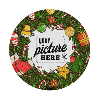 PHOTO Christmas twitch, Mousepad Στρογγυλό 20cm