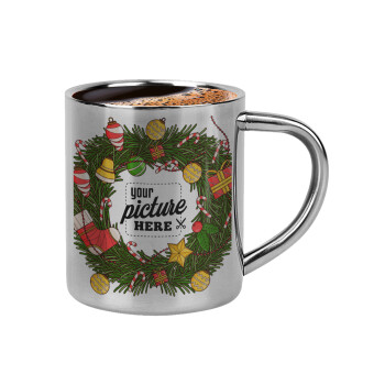 PHOTO Christmas twitch, Κουπάκι μεταλλικό διπλού τοιχώματος για espresso (220ml)