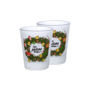 PHOTO Christmas twitch, Σφηνοπότηρα γυάλινα 45ml του πάγου (2 τεμάχια)