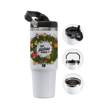 PHOTO Christmas twitch, Θερμός Ανοξείδωτο 30oz με χερούλι