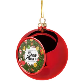 PHOTO Christmas twitch, Christmas tree ball Red 8cm